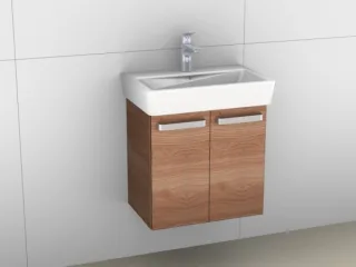 Artiqua 413 Waschtischunterschrank für Renova Compact 226155 Sanremo Eiche quer NB, 413-WU2T-K123-71 413-WU2T-K123-7145-428