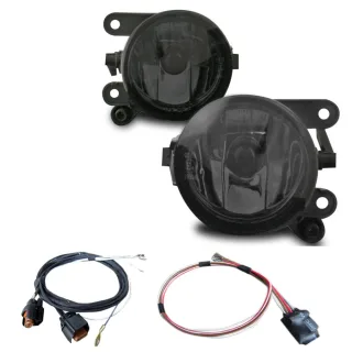 Nebelscheinwerfer NSW Klarglas SCHWARZ Kabelbaum + Modul HB4 L+R für VW Golf 5 V