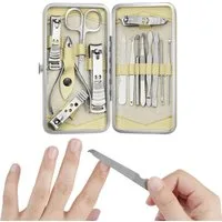H&S Maniküre-Etui Beiges Nagelmaniküre-Set H&S