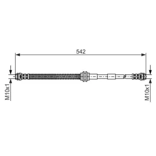 Bosch Bremsschlauch vorne Audi Q7 Porsche Cayenne VW Touareg