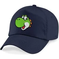 Blondie & Brownie Baseball Cap Kinder Yoshi Face Stick Patch Mario Luigi Peach Super Retro Kinder Baseball Cap Gaming Retro Patch Baumwolle Verstellbar One Size