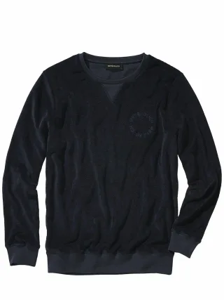 Mey & Edlich Herren Wellenreiter-Sweatshirt Blau 100 % Baumwolle (bio)