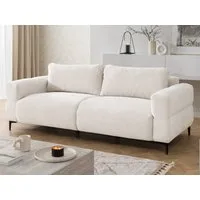 S-Style Möbel 3-Sitzer Sofa Cardea in Bubble-Optik aus weichem Strukturstoff, mit Wellenfederung und hohem Sitzkomfort