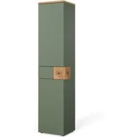 Vicco Hochschrank Eden, Grün/Artisan, 40 x 184.2 cm mit 2 Türen & 1 Schublade (1-St)