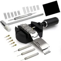 FOUORTUNATE-BEE Uhrenarmband Reparatur Werkzeug Set Werkzeug zum Einstellen von Uhrenarmbändern, Ersatz für Uhrenstifte, Uhrenhammer