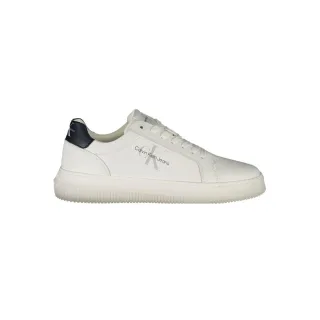 Calvin Klein Bianco Leder Herren Sneaker