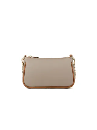 Giulia Monti Umhängetasche Taupe Goldbraun