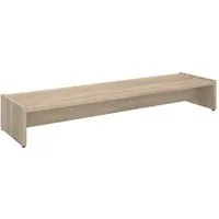 CARO-Möbel Monitorständer ZOOM, (Bildschrimerhöhung 100cm für 2 Monitore Schreibtischaufsatz eicheoptik)