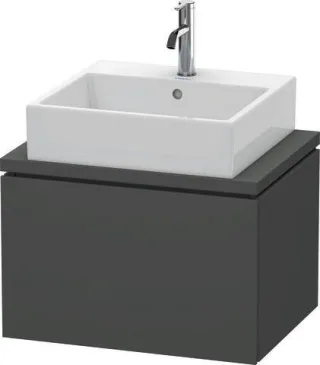 Duravit L-Cube Konsolenwaschtischunterbau wandhängend Graphit Matt 620x477x400 mm - LC580004949 LC580004949