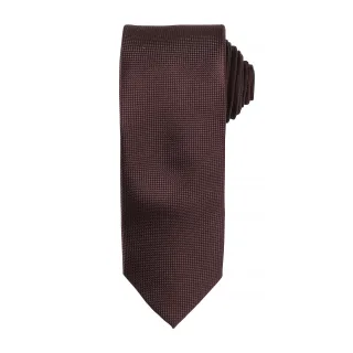 Premier Mens Micro Waffle Formal Work Krawatte (Braun)