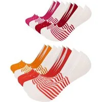 FOOTNOTE Füßlinge Reeve/35-38/rot (8-Paar) unsichtbare Low Cut Sneakersocken, Invisible Socks mit Silikon