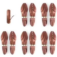 Blumtal Schuhspanner für Herren und Damen - Schuhdehner aus Zedern-Holz (5-tlg., 1 Paar, 2 Paar, 5 Paar), mit Schuhlöffel und ergonomischen Spanngriff, TESTSIEGER