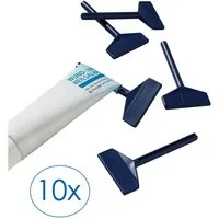 Ruco Tubenquetscher Tubenschlüssel, 10er Set (10 St), Kunststoff, Tubenaufroller, Tubenausdrücker, Tubenpresse, Made in Germany