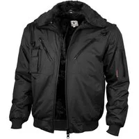 Qualitex Workwear Arbeitsjacke wasserfeste 4-in-1 Arbeitsjacke aus Mischgewebe