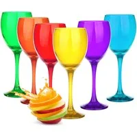 Sendez Weinglas Weingläser 300ml im 6er-Pack Mix Weinglas Rotweingläser Weißweinglas, 6-tlg., Glas