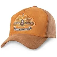 Stars & Stripes Baseball Cap Country Music Western-Basecap in Wildlederoptik, mit 3D-Stickerei