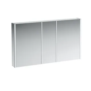 LAUFEN Frame 25 LED-Spiegelschrank 4087049001441, 130cm, 3 Türen, Seite verspiegelt