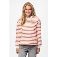 pieces Kapuzensweatshirt PCCHILLI LS HOODIE STRIPES EMB NOOS BC Baumwollmischung, regular fit