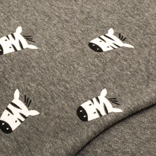 Alpenfleece "Zebra", grau-color