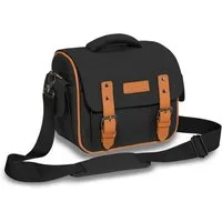 PEDEA Kameratasche VINTAGE Fototasche für Spiegelreflexkamera DSLR SLR, Regenschutz, Schultergurt, Zubehörfächer