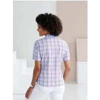 Sieh an! Klassische Bluse Bluse Kurzarm