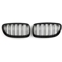OMAC Frontstoßstange 2009-2011 BMW 3er E90 Limo M3 Nieren Kühlergrill Schwarz Glanz, 2-St.