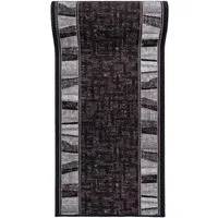 Mazovia Läufer Läufer Teppichläufer Brücke - Vorzimmer Küche - Grau, 100 x 100 cm, Kurzflor, Rutschfest, Meterware, Verschiedene Größen