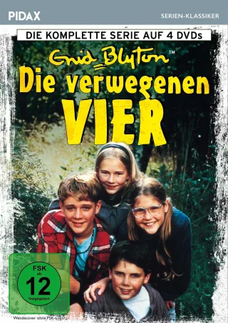 Enid Blyton: Die verwegenen Vier / Die komplette Serie nach den Romanen von Kultautorin Enid Blyton (Pidax Serien-Klassiker) [4 DVDs]