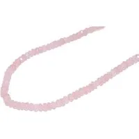 Firetti Collier Schmuck Geschenk Halsschmuck Halskette Edelstein Farbstein Quarz, Made in Germany - mit Rosenquarz