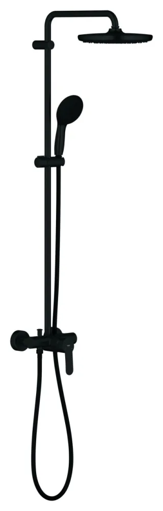 GROHE Duschsystem Tempesta 250 26673_1, Brausebatterie KB Temp. 250 matt black, 266732431 266732431