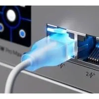 UniFi Etherlighting Cat.6 Patch Kabel weiß/transparent, 1 Meter