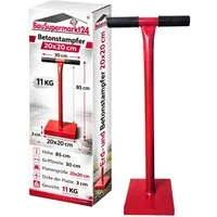 BauSupermarkt24 Plattenheber Erd- und Betonstampfer 20x20 cm Erdstampfer 85 cm Bodenverdichter, -]