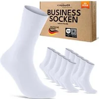 sockenkauf24 Businesssocken Premium Socken mit Komfortbund Herren & Damen Business Socken (20-Paar) aus gekämmter Baumwolle mit Pique-Bund, ohne Naht