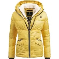 Navahoo Winterjacke Megan stylische Damen Steppjacke mit Teddyfutter