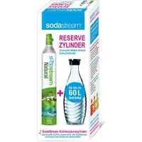 SodaStream CO₂-Zylinder Sodastream Reservezylinder mit Glaskaraffe