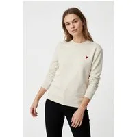 ONLY Sweatshirt ONLADELLE L/S O NECK UB CS SWT Baumwollmischung, regular fit, Rundhals