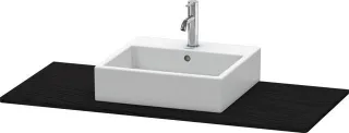 Duravit XSquare Konsole Eiche Schwarz Matt 1200x550x16 mm - XS060F01616 XS060F01616