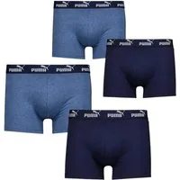 PUMA Boxershorts Herren Unterhose (4-Pack) Boxer Komfortbund