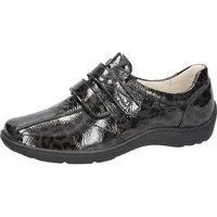 Waldläufer Henni Klettschuh Lackschuh, Komfortschuh, Leo-Optik, Bequemweite H (sehr weit)