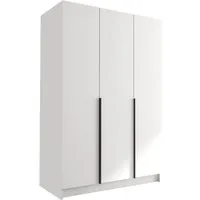 MIRJAN24 Kleiderschrank Calia I (mit drei Drehtüren) Kleiderstange, Metallgriffe