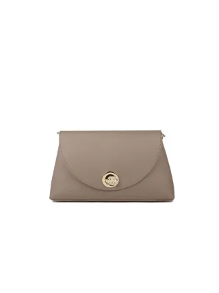 Coccinelle Schultertasche Warm Taupe/Rosette