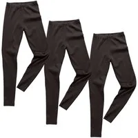 HERMKO Leggings 2720 (Pack, 3er) Kinder Legging, 100 % Bio-Baumwolle, Gummibund, Jungen, Mädchen