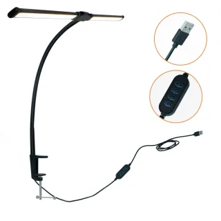 LED Desk Lamp 10 Brightness Levels Dimmable 3 Color Temperatures Eye Protection Study Work Reading Lamp Eye-friendly Com