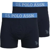 U.S. Polo Assn. Boxershorts Unterwäsche US16133 (Baumwolle) schwarz Herren - 2 Stück