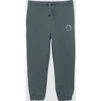 s.Oliver Jogginghose Leggings Unisex Jogginghose aus Sweat mit kleinem Print-Detail