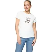 Zero Kurzarmshirt Damen mit Print (1-tlg) Glitzer