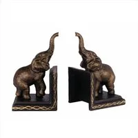 Moritz Buchstütze 2er Set Elefant Elephant 8 x 9 x 15 cm, Buchstützen Halter für Regal Buchständer Buchhalter Katzenmotiv