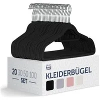 Blumtal Kleiderbügel Rutschfest - Samtoptik - Platzsparend, (20-tlg), Premium inkl. Krawattenhalter, 360° drehbar, Anti-Rutsch Bügel