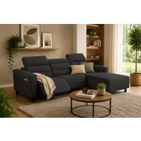OTTO home Ecksofa Carpari, L-Form, 263 cm, manuelle o. elektrische Relaxfunktion, USB A/C und Kopfteilverstellung
