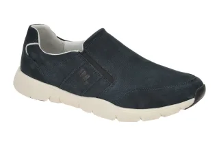 Pius Gabor Herren Slipper 1018.23.01 blau denim bequeme Halbschuhe aus Echtleder